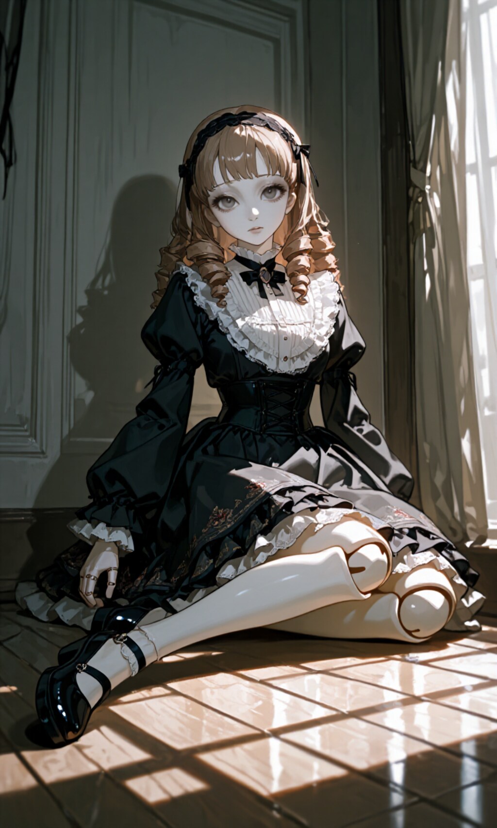 黒いドレスの人形