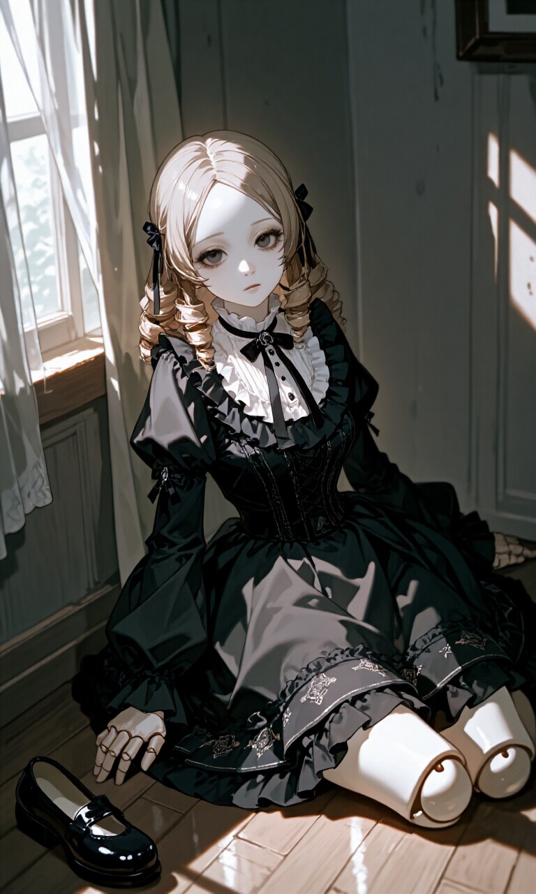 黒いドレスの人形