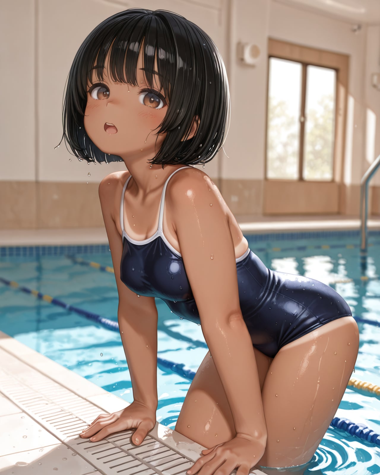スク水ポーズ