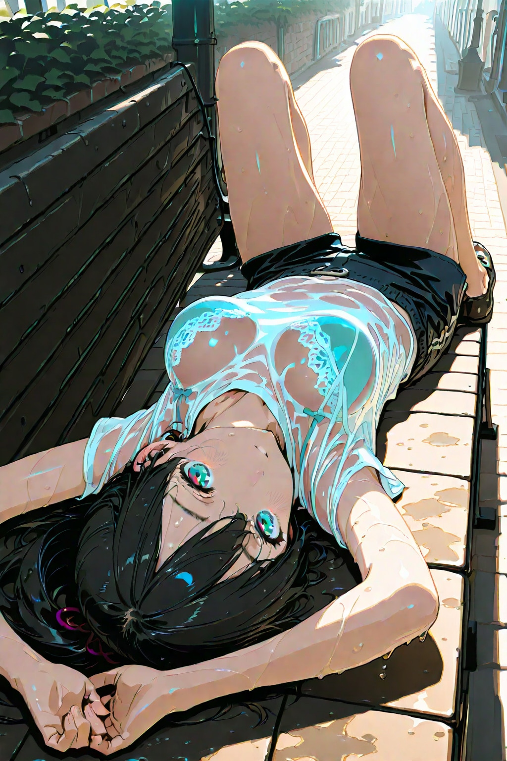 炎天下(汗だく)