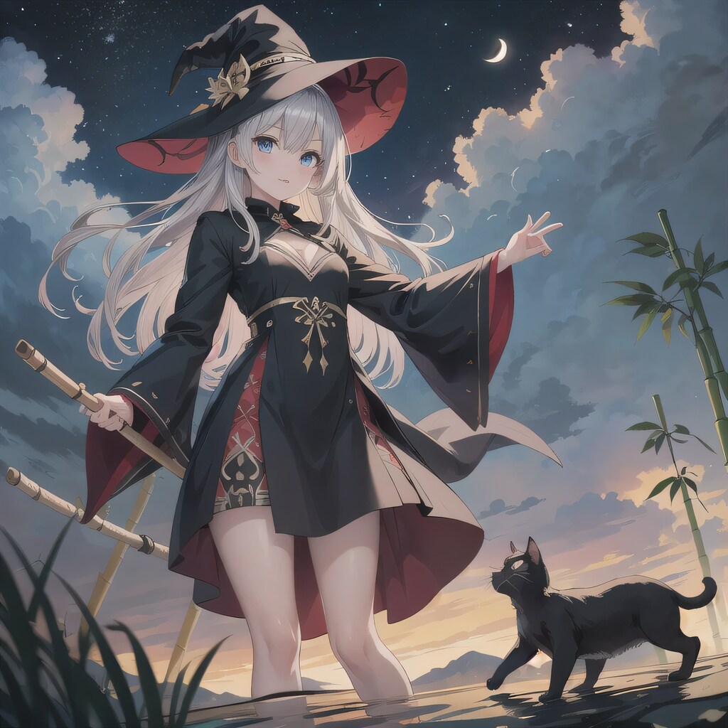 灰髪ロングの魔女２