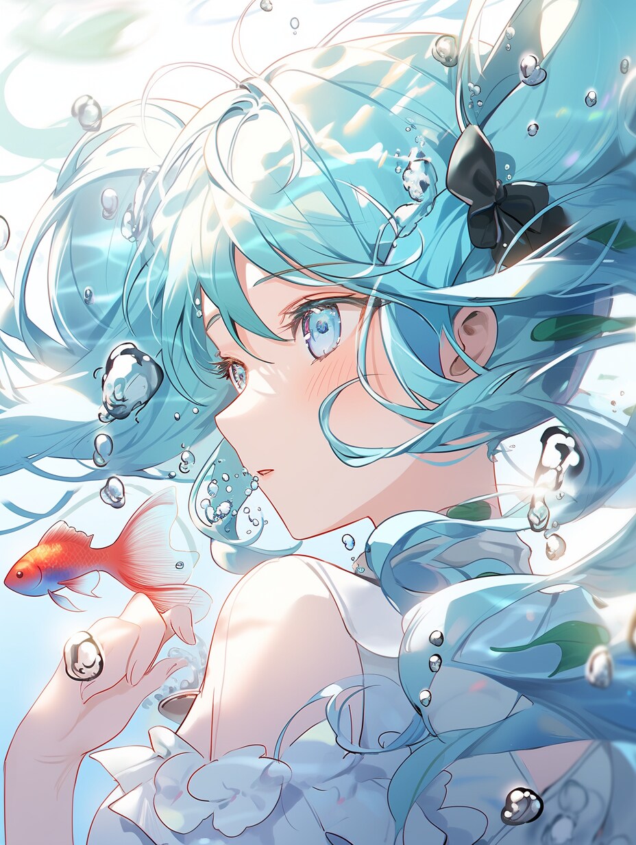 ミクと金魚