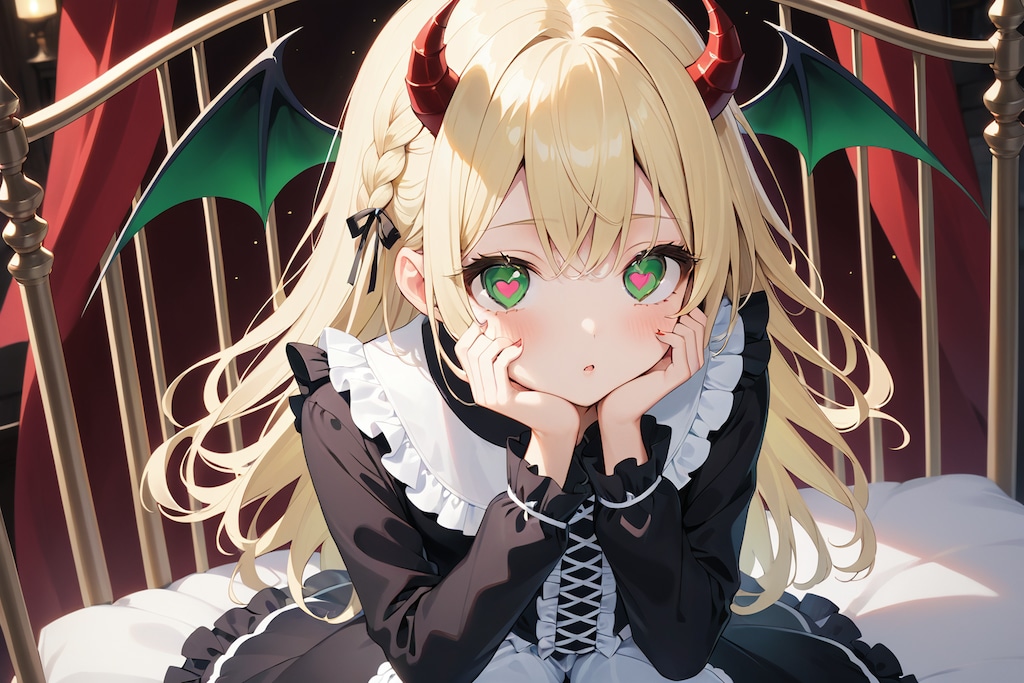オリシアちゃんのサキュバスコスプレ♪