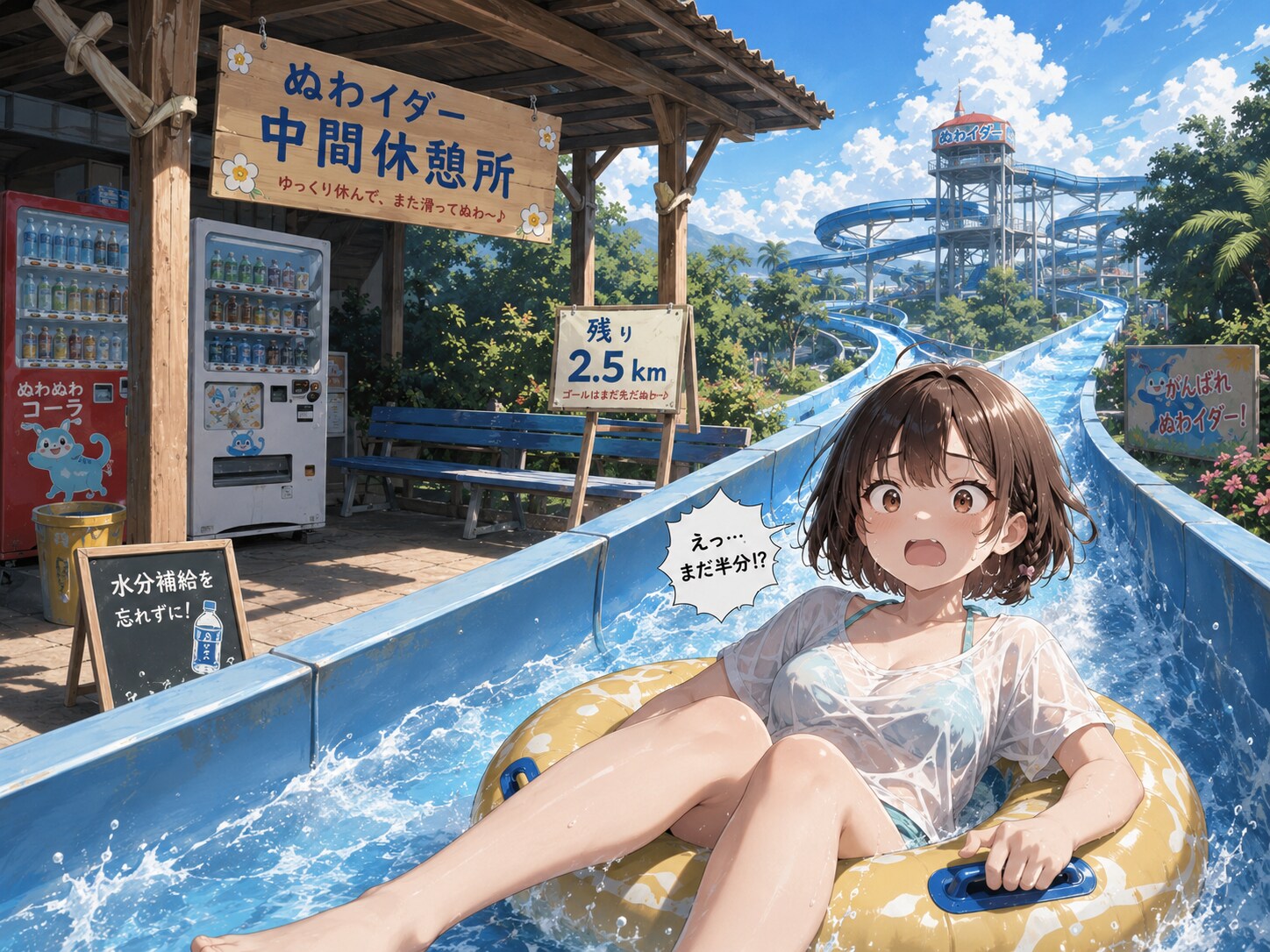 途中で休憩できるから安心♪ | の人気AIイラスト・グラビア
