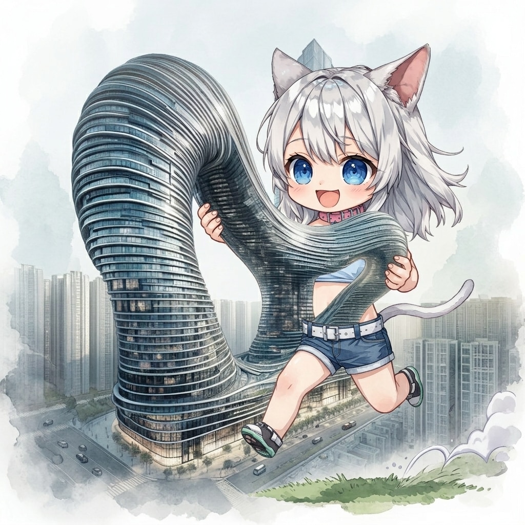 タワマンとあそぶ | の人気AIイラスト・グラビア