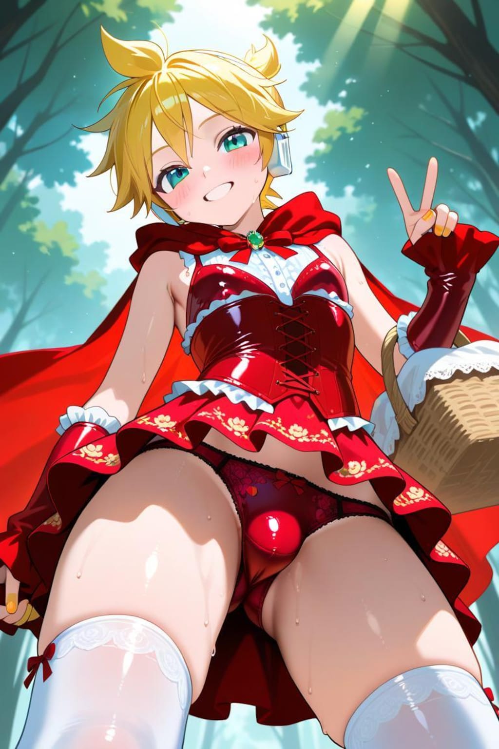 ボーカロイド　鏡音レン　赤ずきん衣装