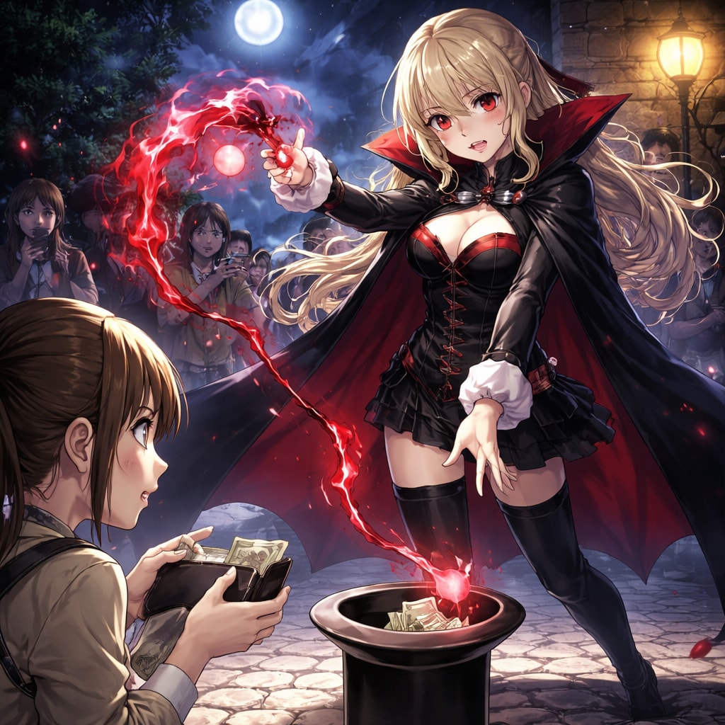 大道芸の集金担当