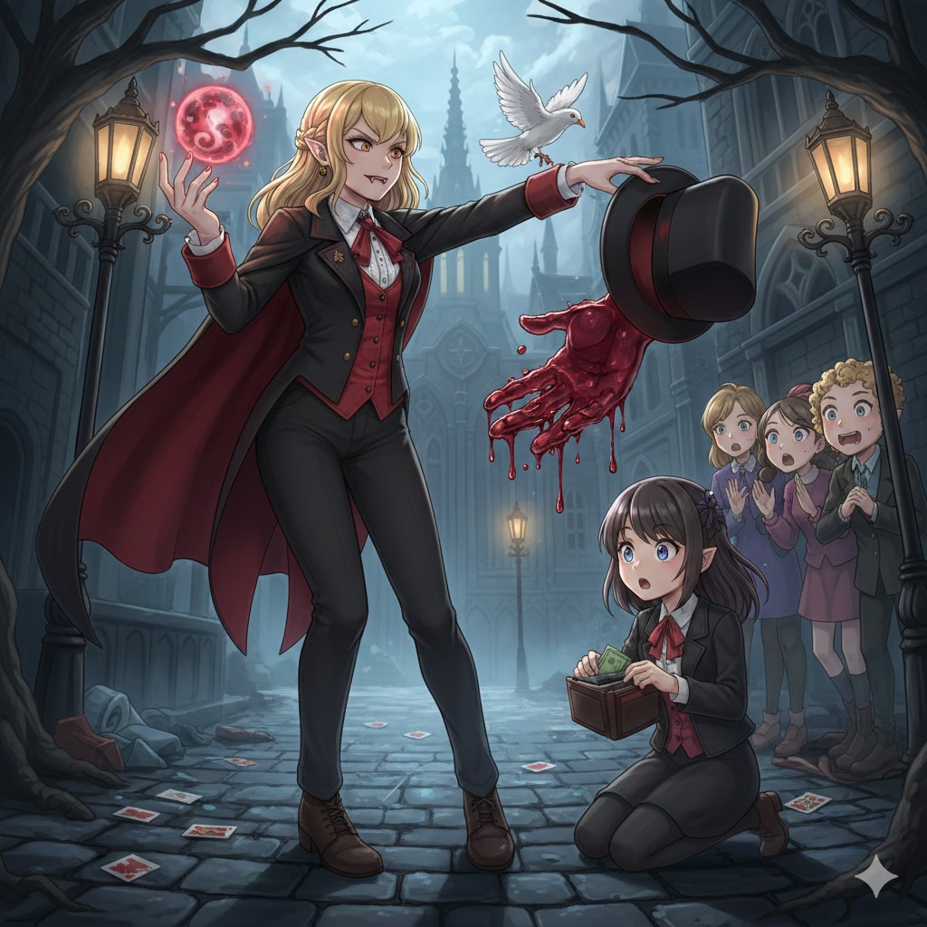 大道芸の集金担当