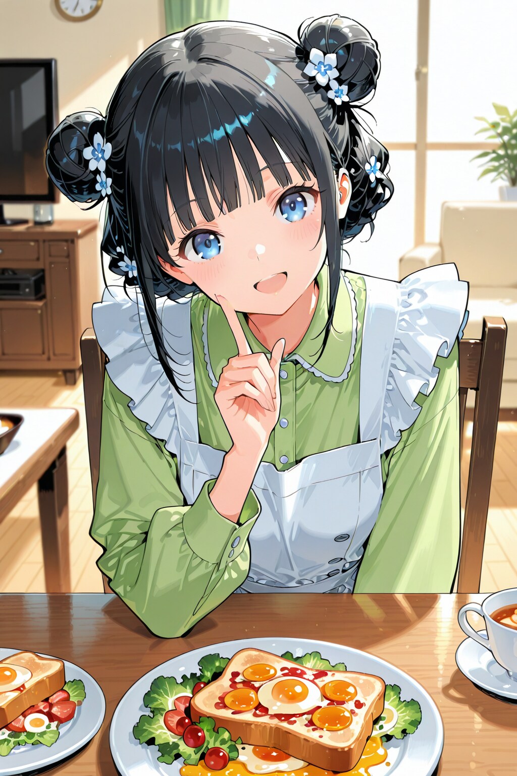 おだんごちゃん🍡✨と朝ごはん🍚✨　6/6