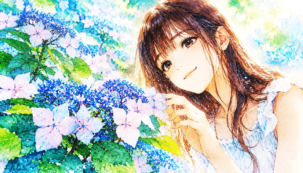 誕生花　0713 ガクアジサイ