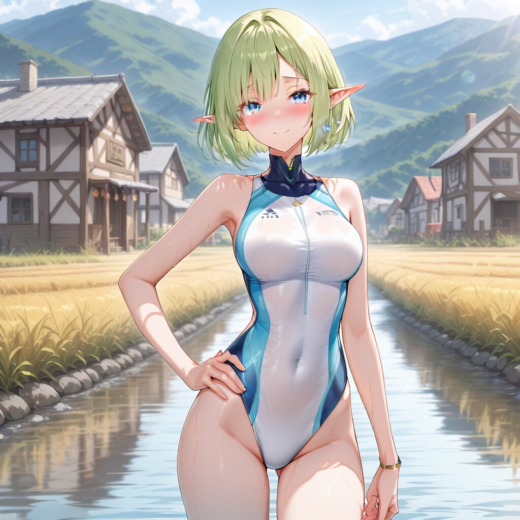 競泳水着エルフさん その2