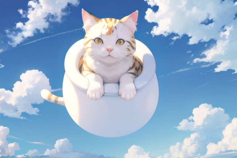 猫雲にチャレンジしてみた-V4B編 | の人気AIイラスト・グラビア