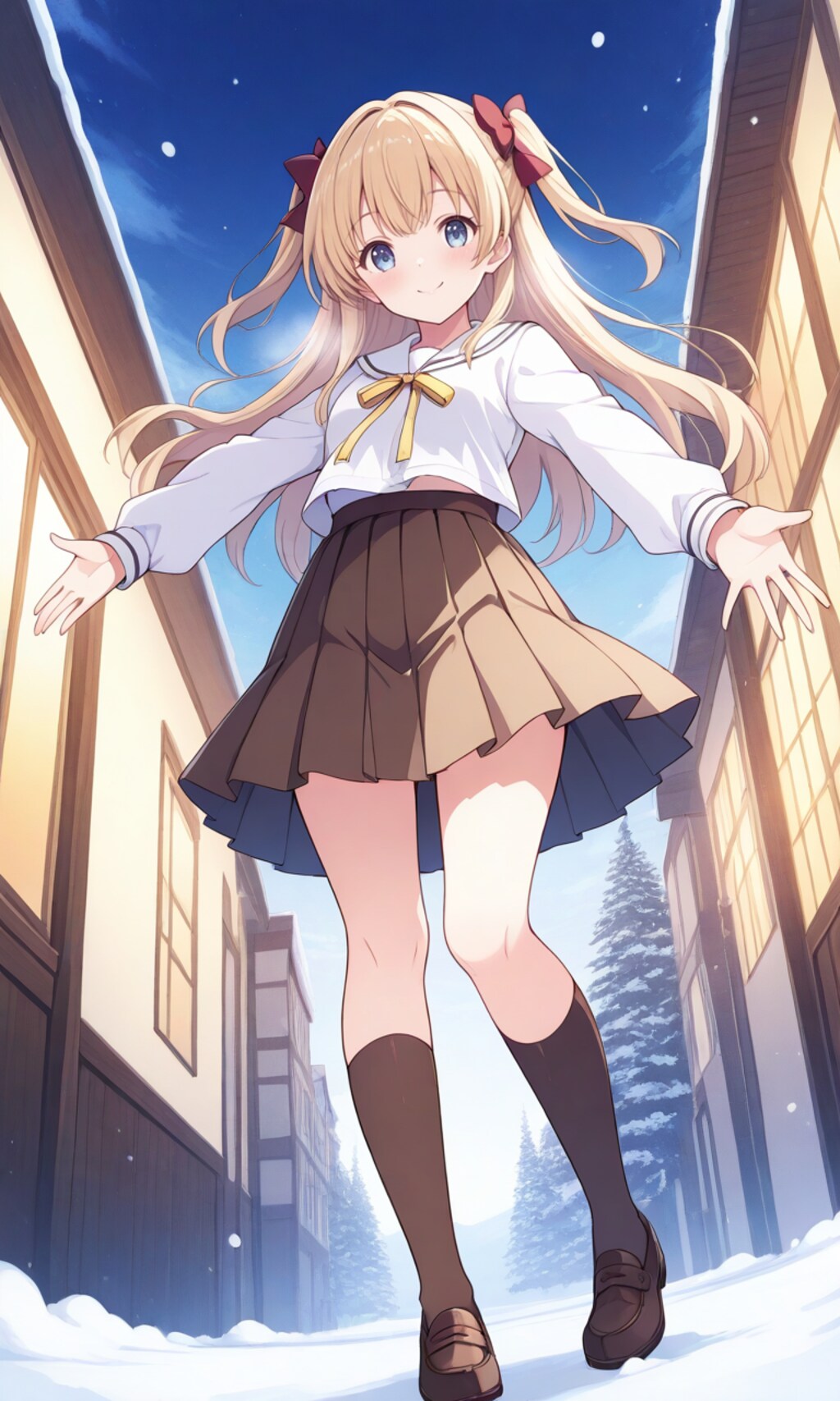 雪の街を楽しもう♪