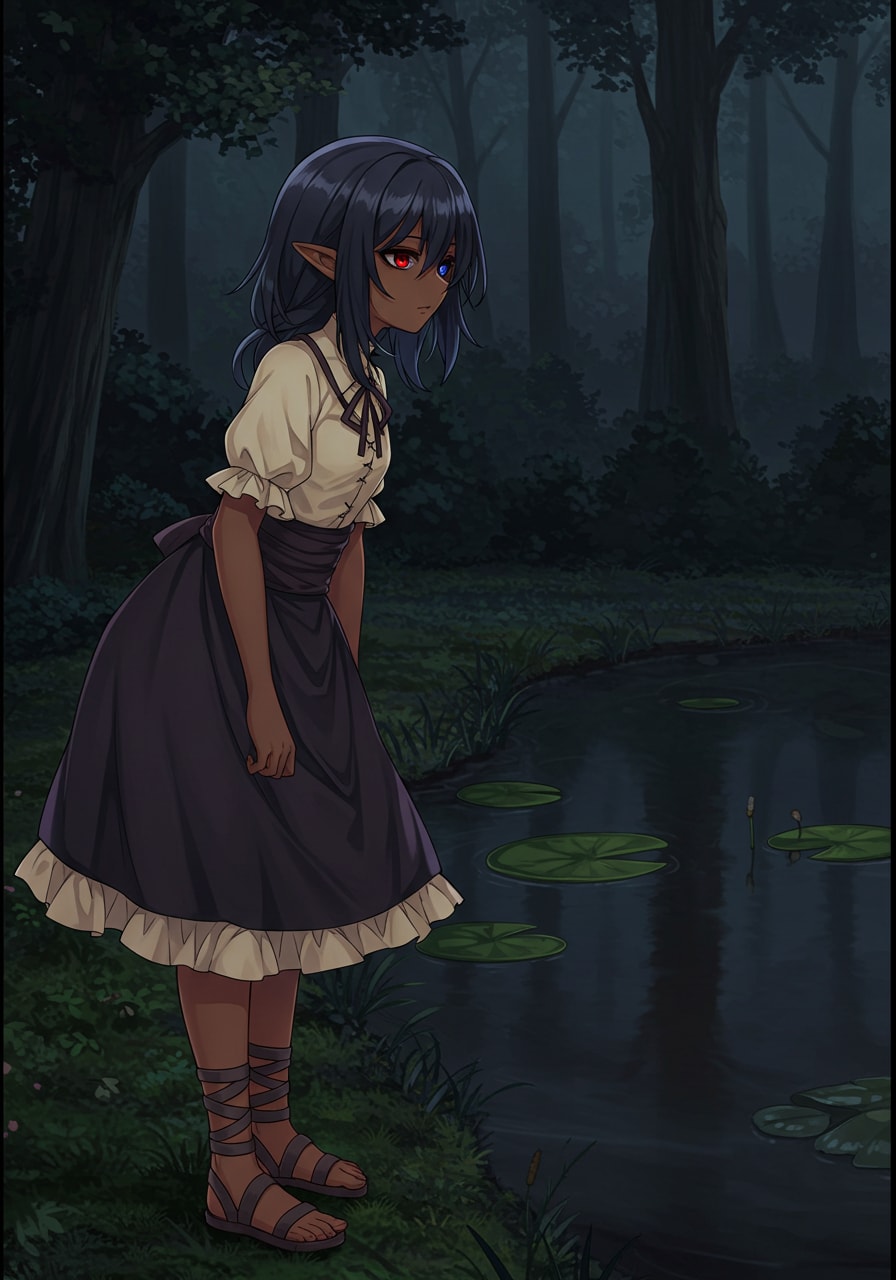 影の差した顔がうまくいかない・・ | の人気AIイラスト・グラビア