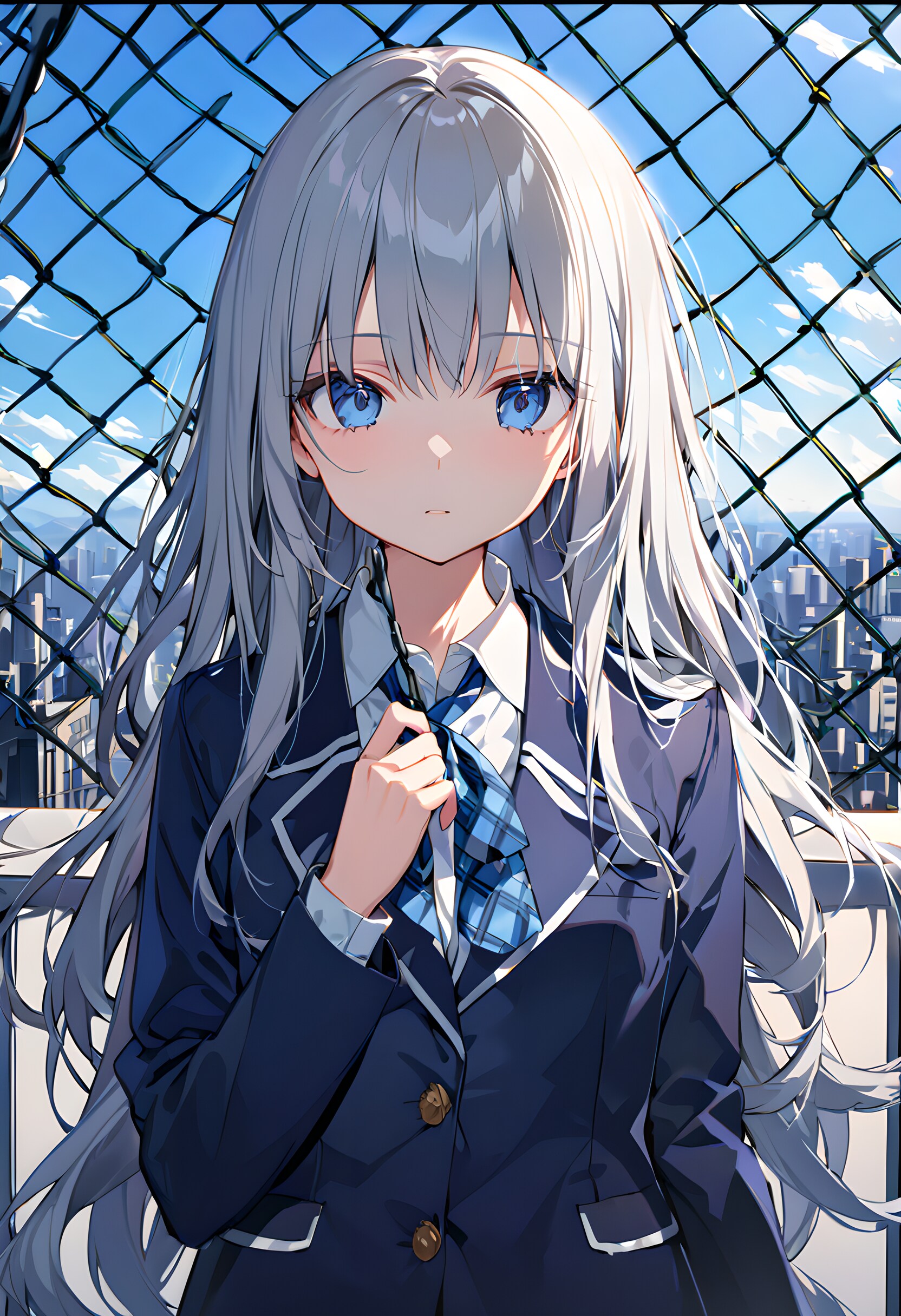 決意の屋上 | の人気AIイラスト・グラビア