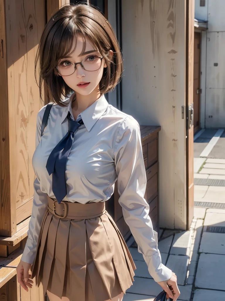 ショートヘア女子高生 | の人気AIイラスト・グラビア