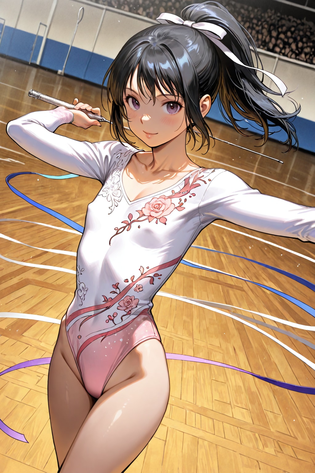 新体操レオタード娘