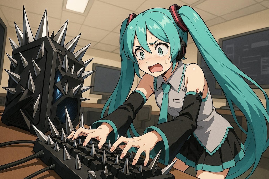 PCに花が咲いているな