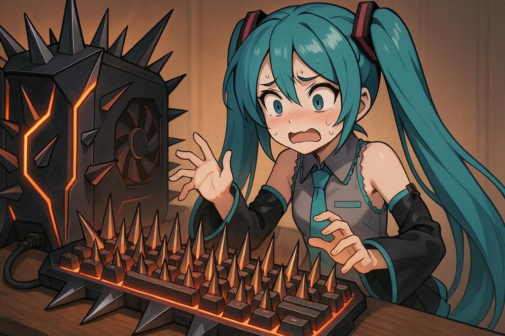 PCに花が咲いているな