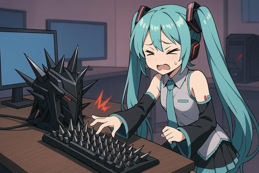 PCに花が咲いているな