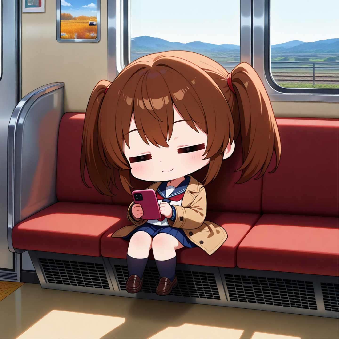 登校中