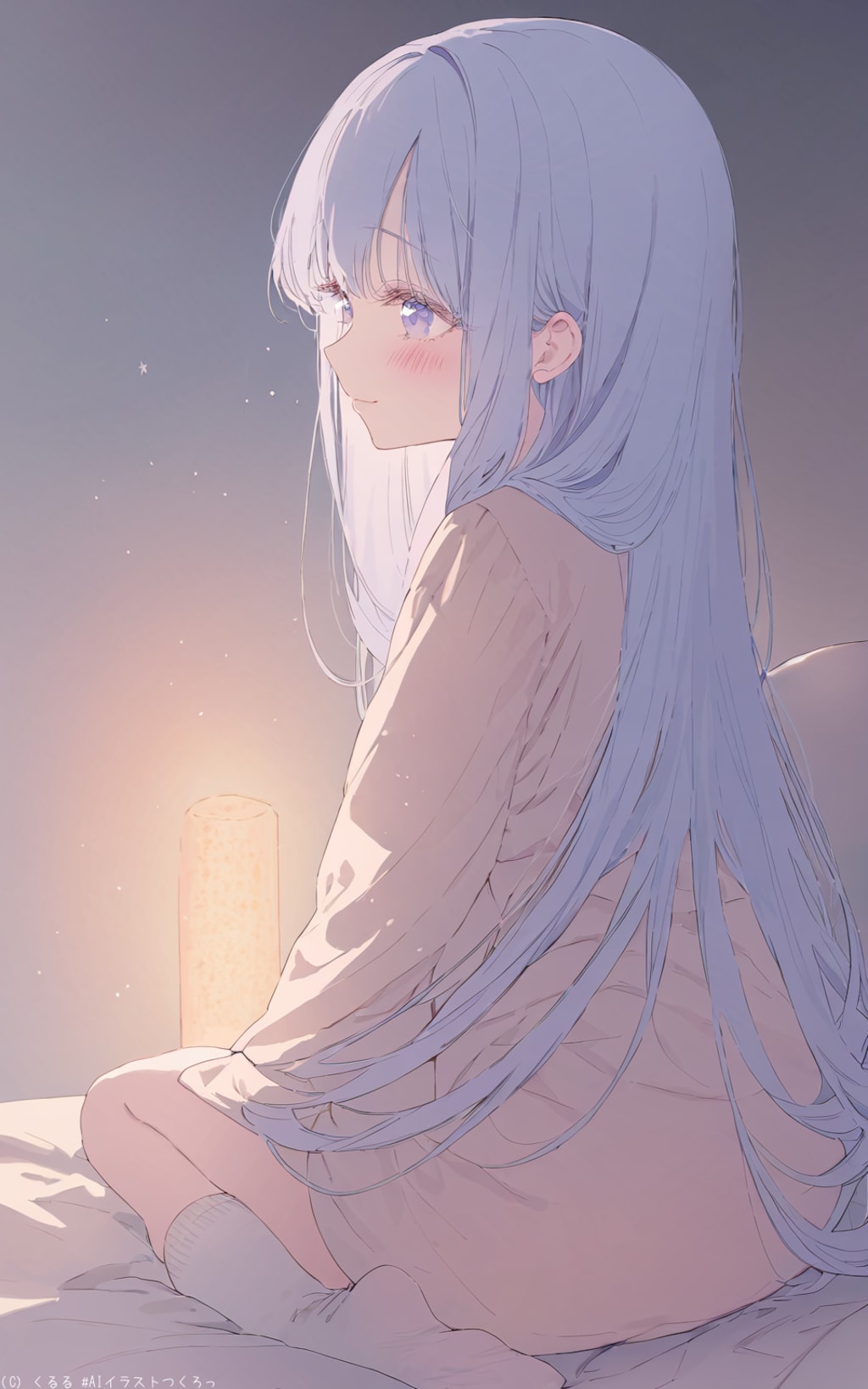 R18過去作品『裸ソックス』を温かみのある少女マンガテイストのイラストへと変化させます❗️⑦