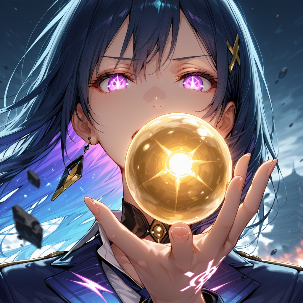 金玉を握る少女