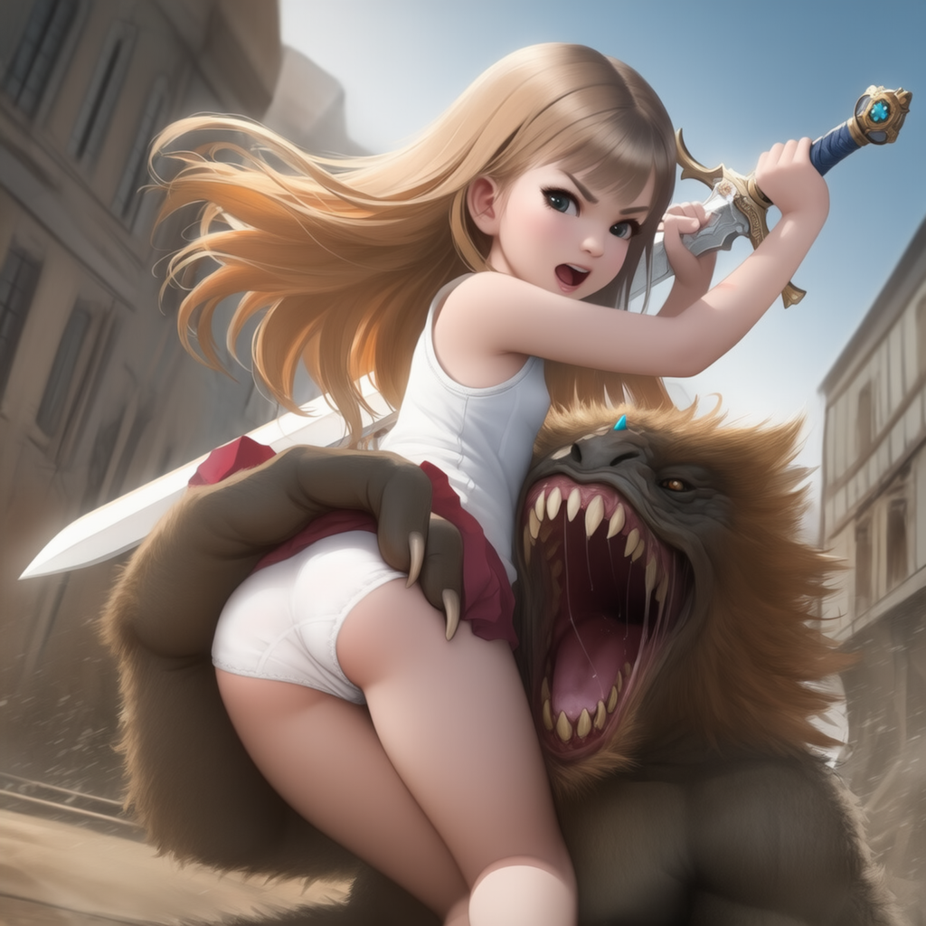 少女剣士・怒りの刃２/寄るな、変態獣！（12枚）