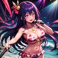 星野アイ　海でライブ 3枚目
