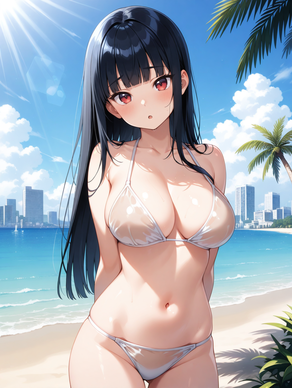 ベージュビキニ