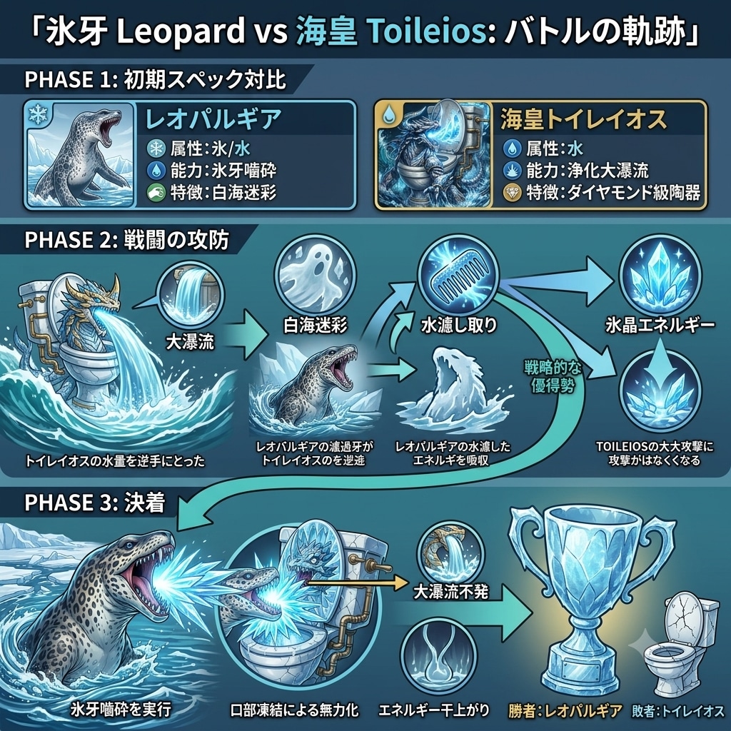 レオパルギア対トイレイオス