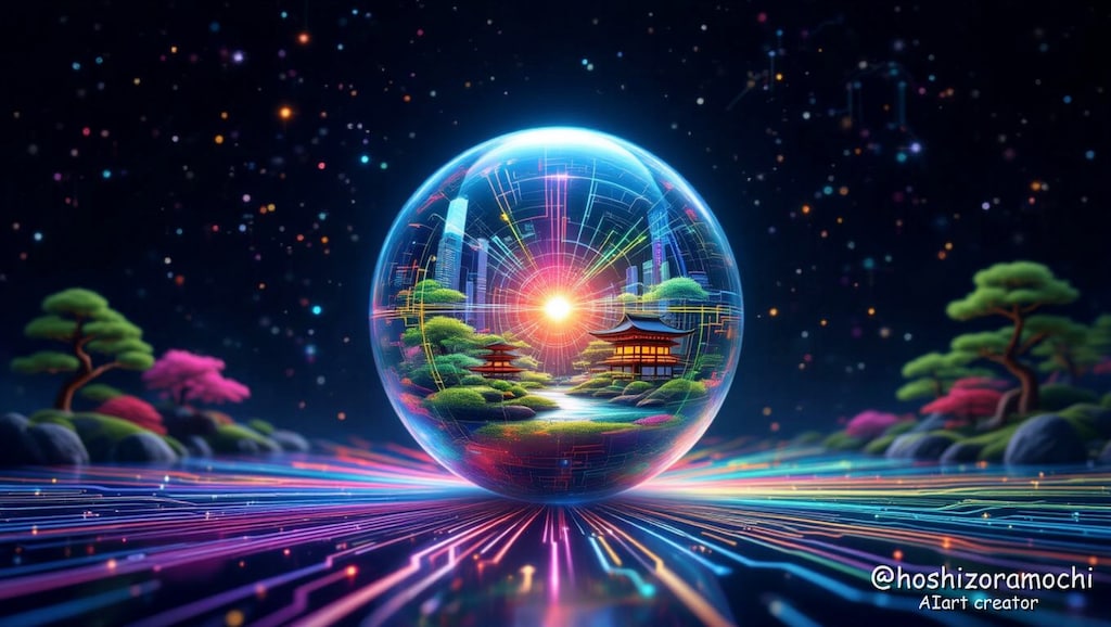 AIのキャンバスは、無限の可能性🌸🏙️🌲