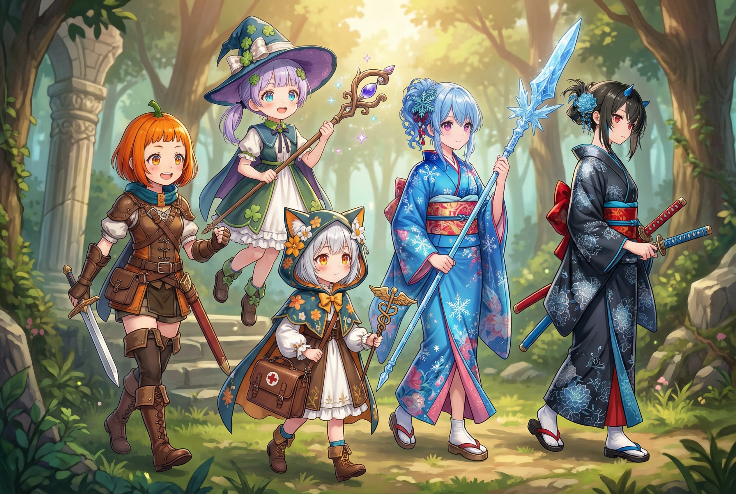 仲間と楽しい大冒険 | の人気AIイラスト・グラビア