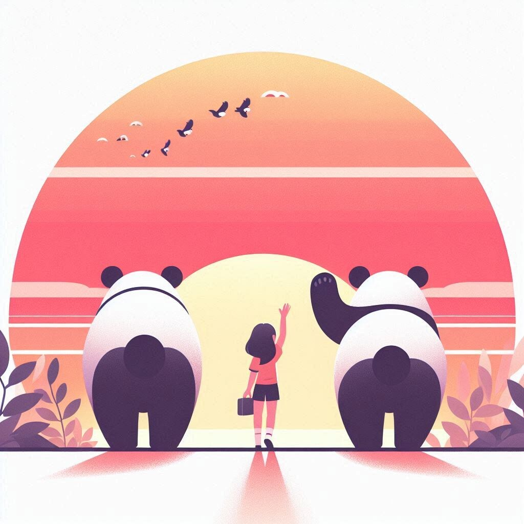 さよならパンダ　３ | の人気AIイラスト・グラビア