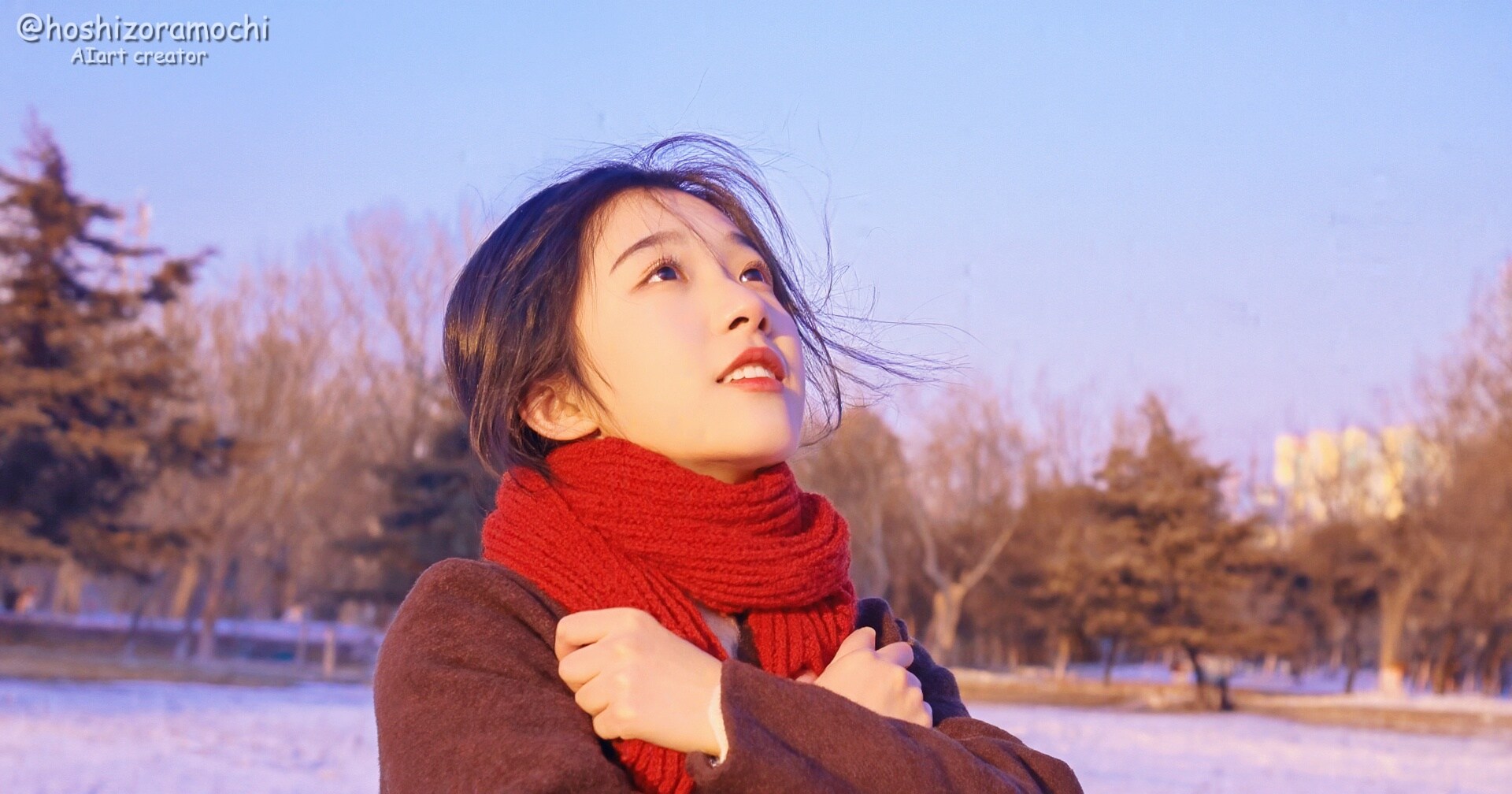 冬の夕暮れ、なんて優しいんだろう✨