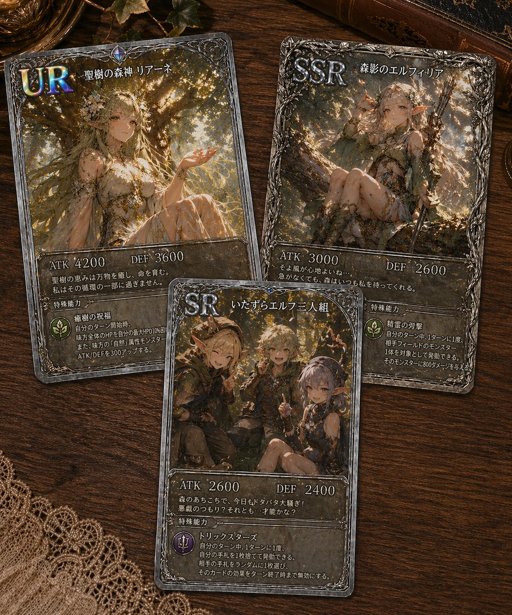 森のUR,SSR,SR