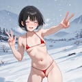 雪ビキニ 3枚目