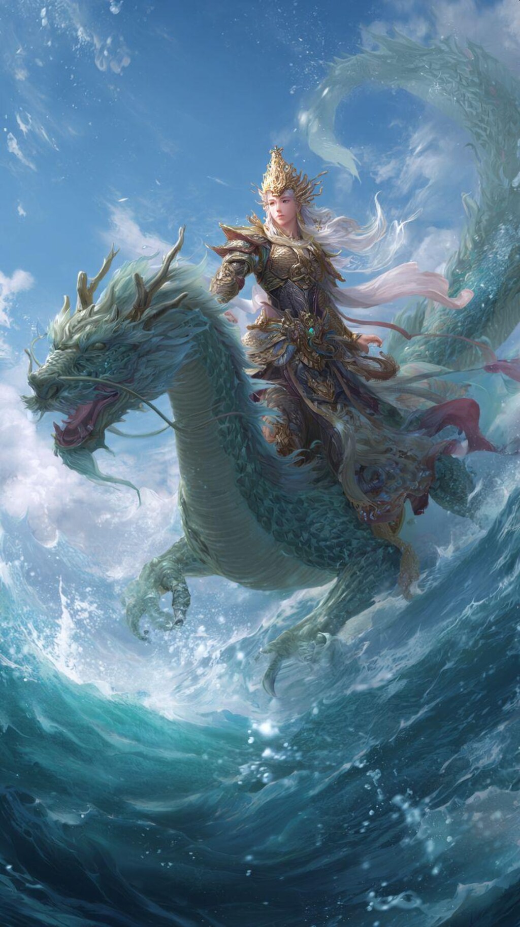 旅の途中の水龍の守護神