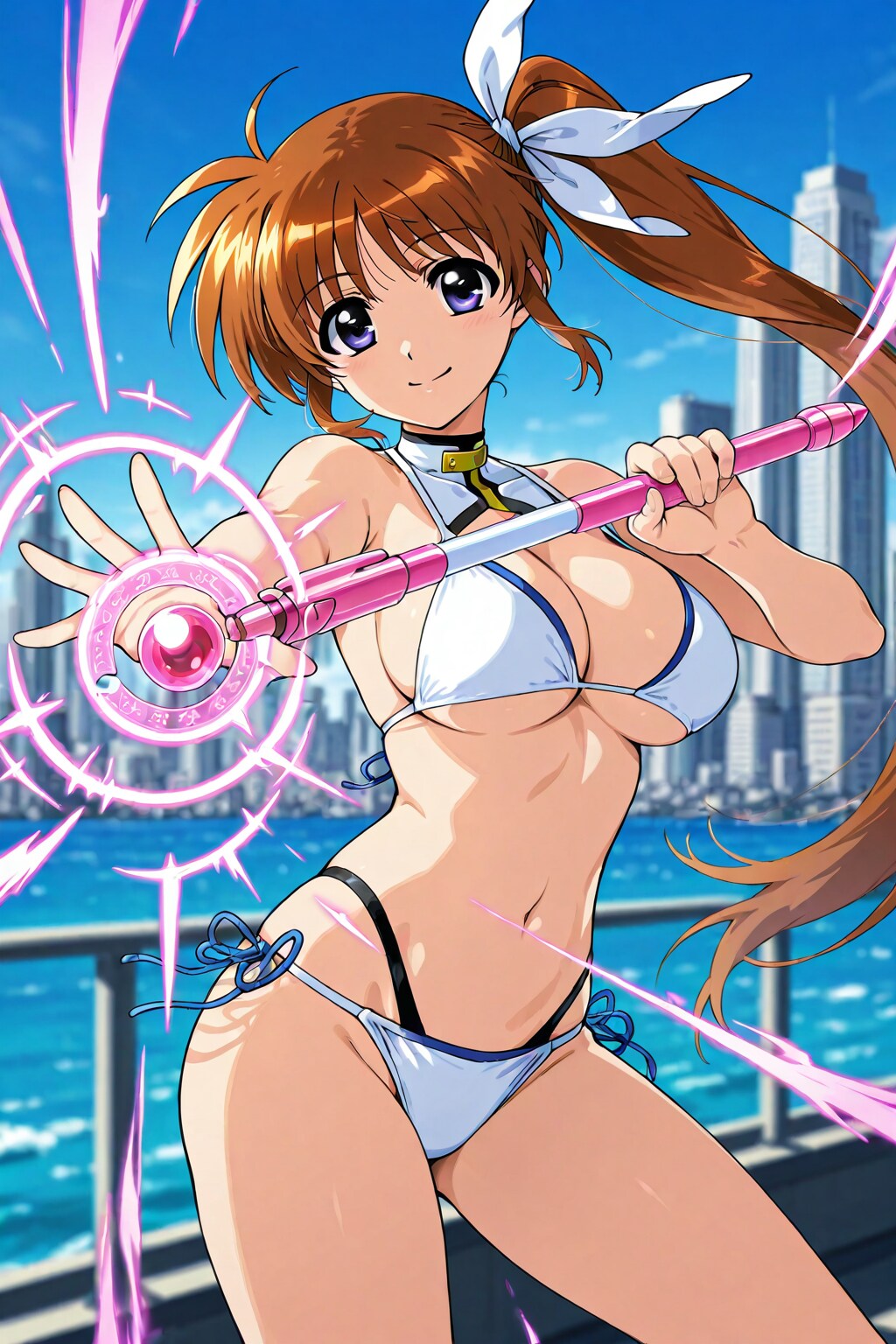 ビキニ姿で魔法放つ成人なのは🪄❤️