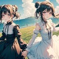 手繋ぎ百合デート 2枚目