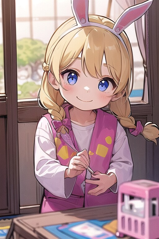 おさげ髪の女の子 | の人気AIイラスト・グラビア