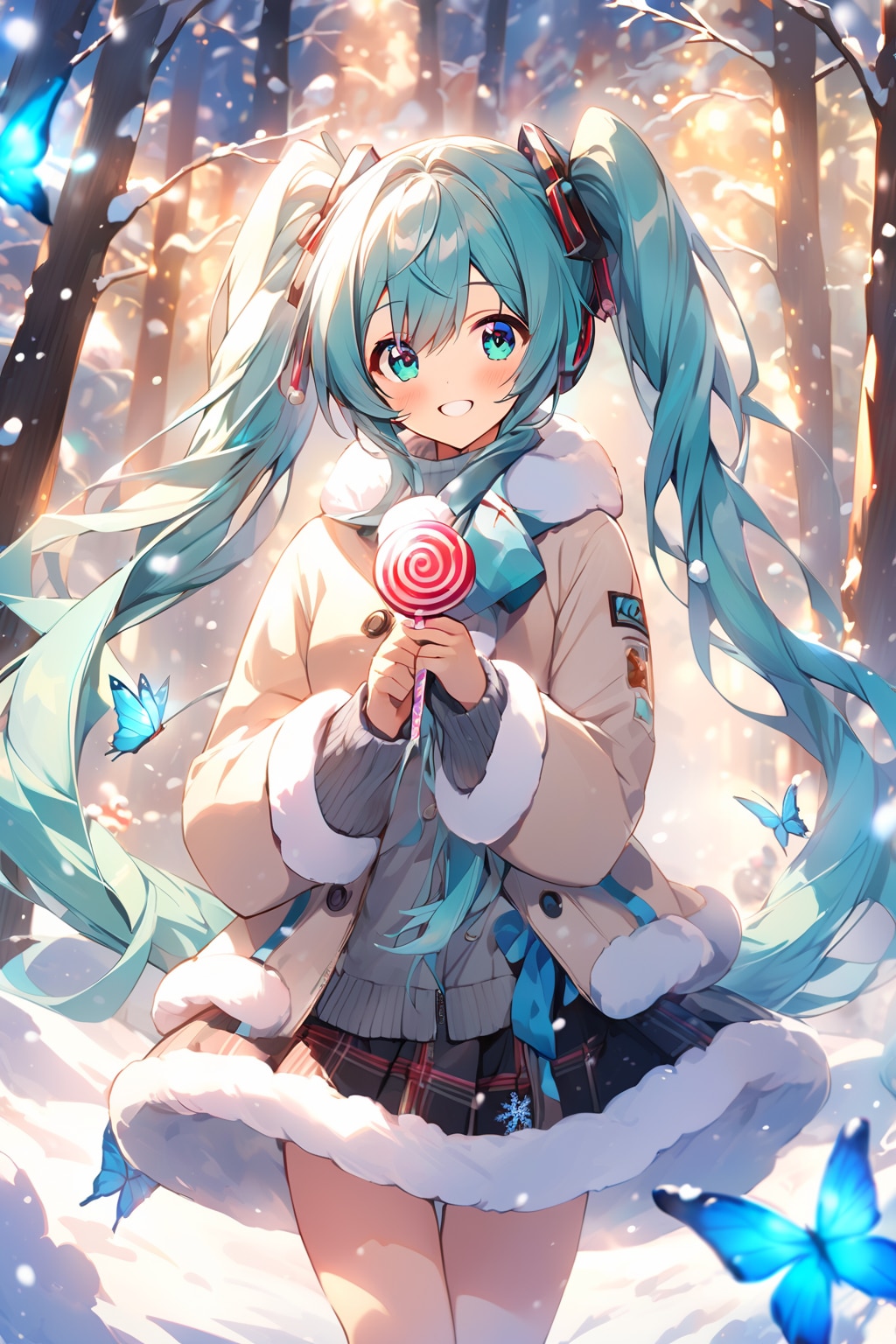 初音ミク　雪の森での撮影会