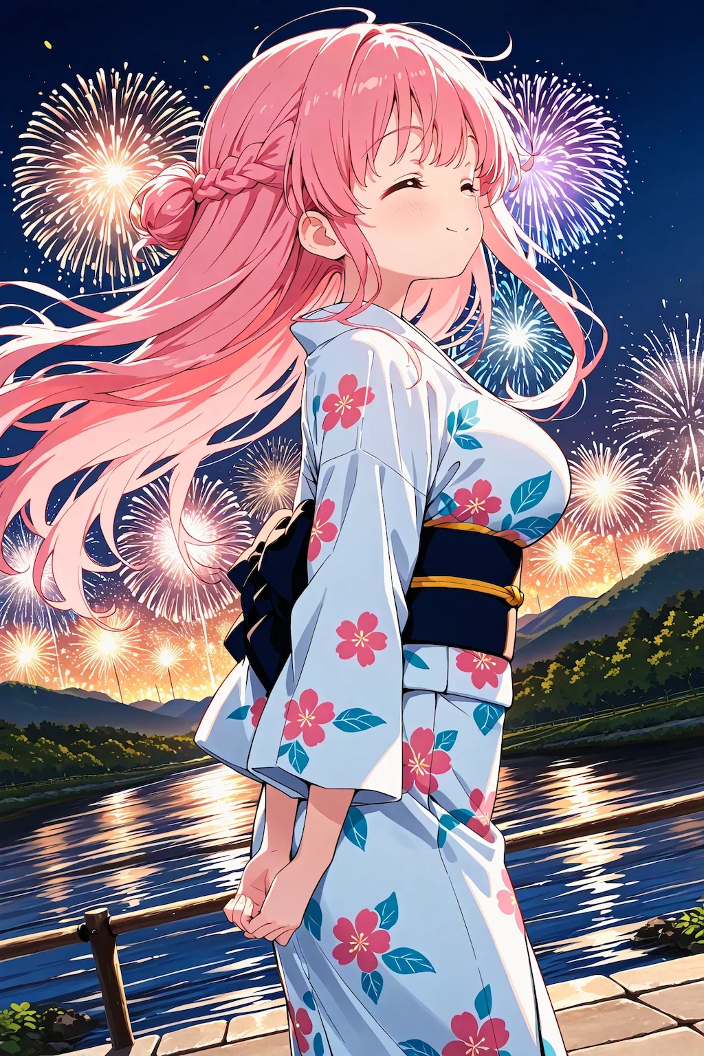 夏祭りのりなちゃん