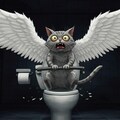 猫天使ネコノ『Start Toilet UNIVERSE』【ニャンノ世界】 2枚目
