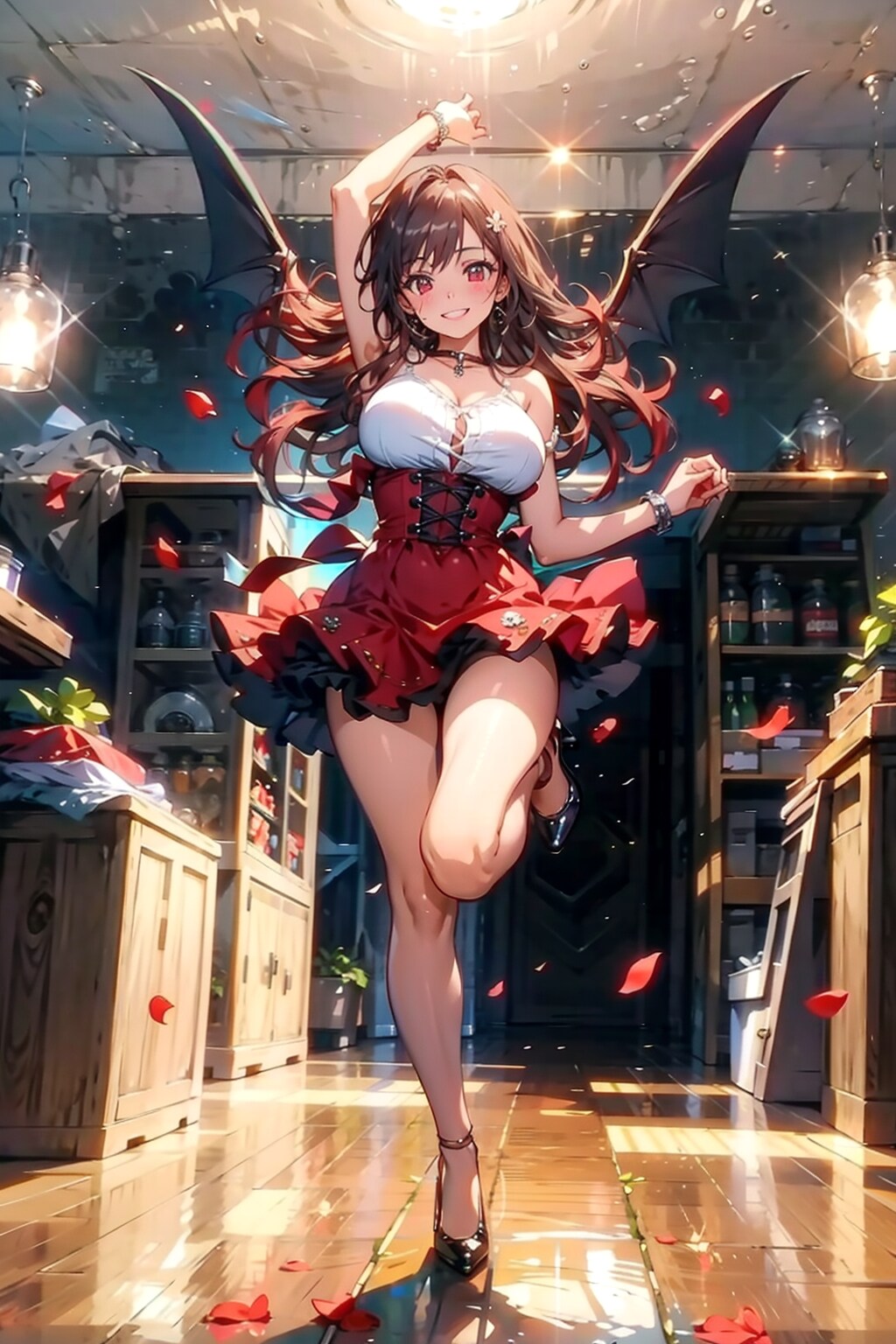 赤ダンス | の人気AIイラスト・グラビア