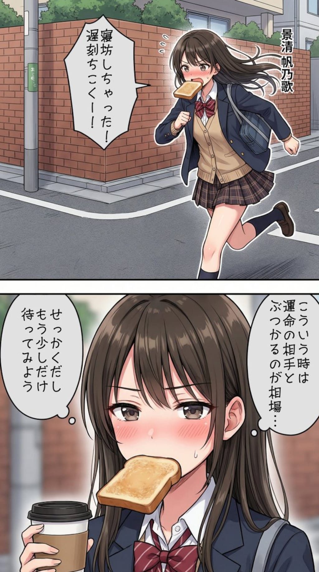 遅刻しそうになるアイドル