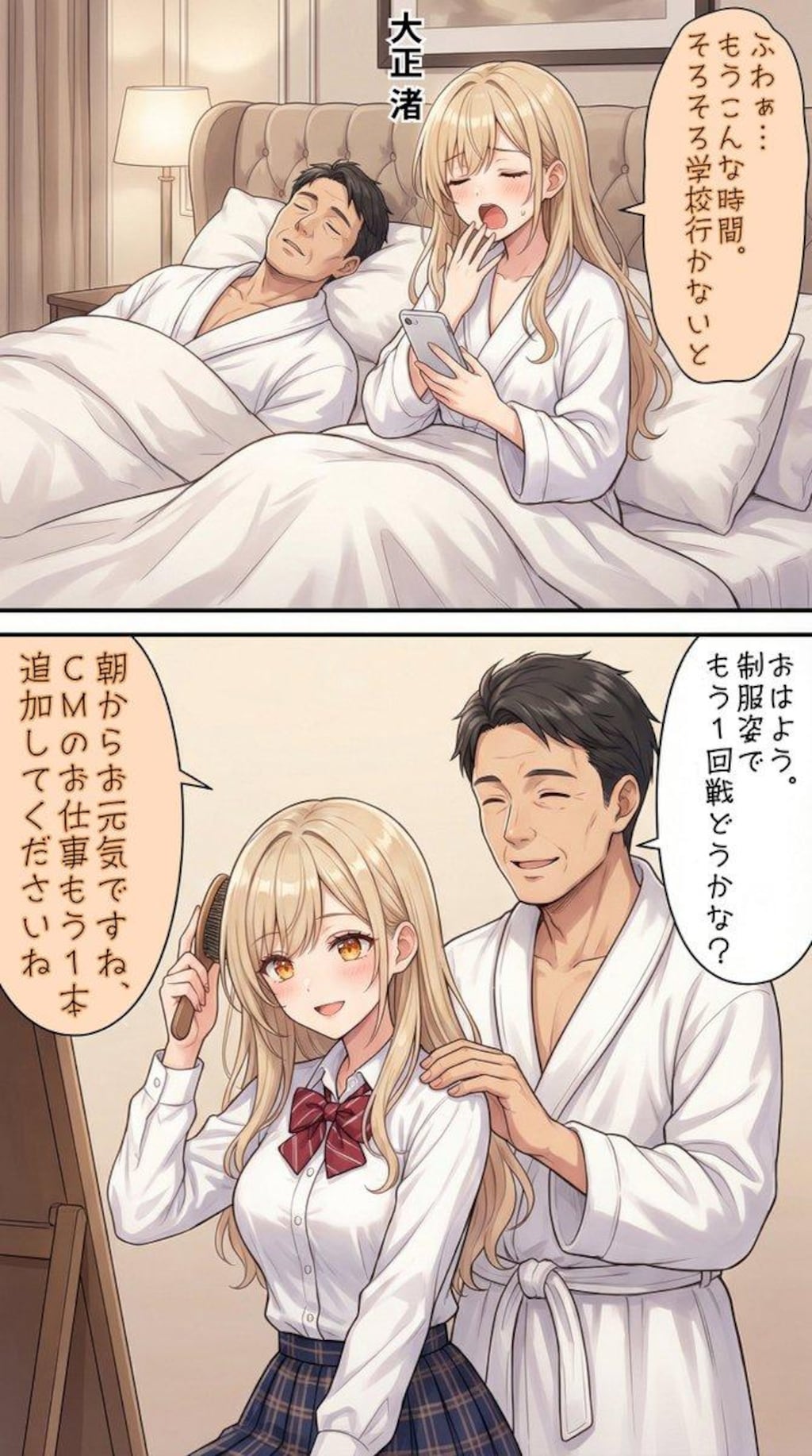 遅刻しそうになるアイドル