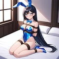 青バニーガール緊縛 11枚目