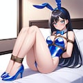 青バニーガール緊縛 6枚目