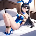 青バニーガール緊縛 9枚目